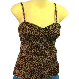 Sexy Guess leopard animal print corset-type top